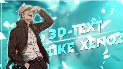 3D Text Just Like @XenozEdit On Capcut 📱| EASY!!