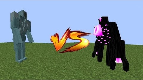 Ice Golem Boss vs ME-3En Watcher (Fanon Mutant Entities) | Minecraft Mob Battle