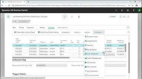 Navigating Your Exception Manager - A/R Collection for Microsoft Dynamics 365 - 6 of 8