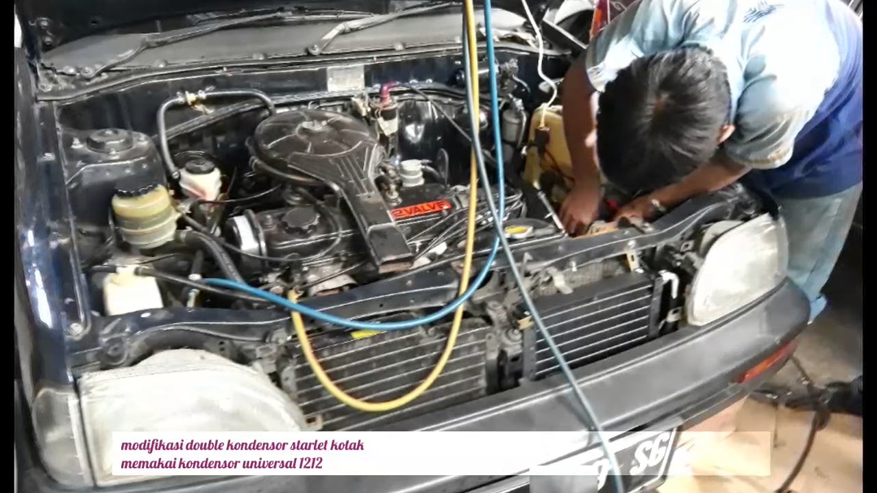 Modifikasi Double Kondensor Ac Mobil Starlet Kotak YouTube