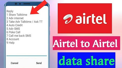 Airtel to Airtel data Transfer | एयरटेल टू एयरटेल internet शेयर