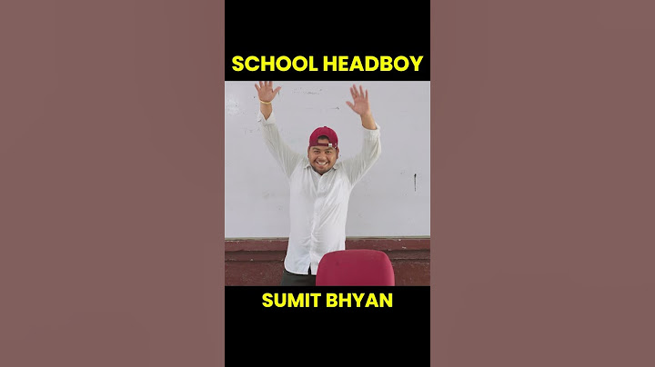 School Headboy || Sumit Bhyan #shorts