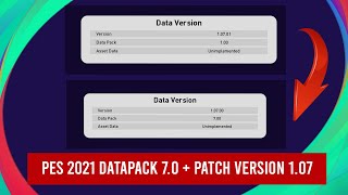 PES 2021 DATAPACK 7.0 + PATCH VERSION 1.07 (FIX UNABLE TO LOAD BECAUSE DATA FROM DIFFERENT VERSION) screenshot 1