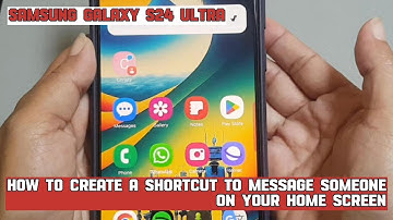How to create a shortcut to message someone on your Home screen on Samsung Galaxy S24 Ultra