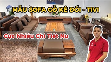 Sofa Gỗ Óc Chó Kê Đối | Sofa Hiện Đại Cho Phòng Khách | Sofa Gỗ Việt Mộc