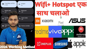 wifi and  hotspot dono ek sath kaise chalaye 2024 ||  Moto wifi Hotspot problem All Mobile
