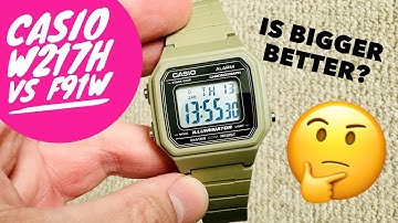 Is the Casio W217H really a modern upgrade over the F91W?