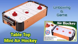 Table Top Mini Air Hockey - Unboxing & Game | Indoor Fun Game For All | Super Sanu Show screenshot 5