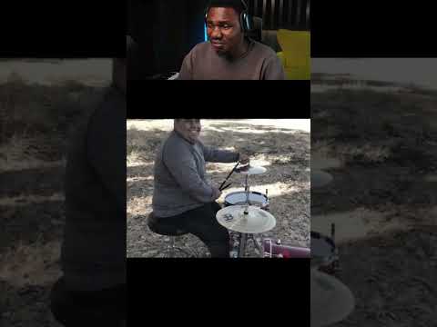 Drummer in the woods | Sergio Acedo |#drums #shortsmusic #reactionvideo