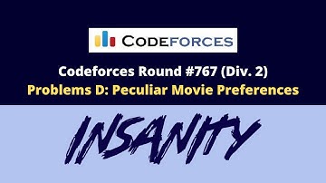 Codeforces Round #767 (Div. 2) | Peculiar Movie Preferences | Video Editorial