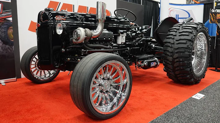7.3 Powerstroke swapped Ford 8n tractor on Nitrous and Forged Wheels. known as "Stroked-N"