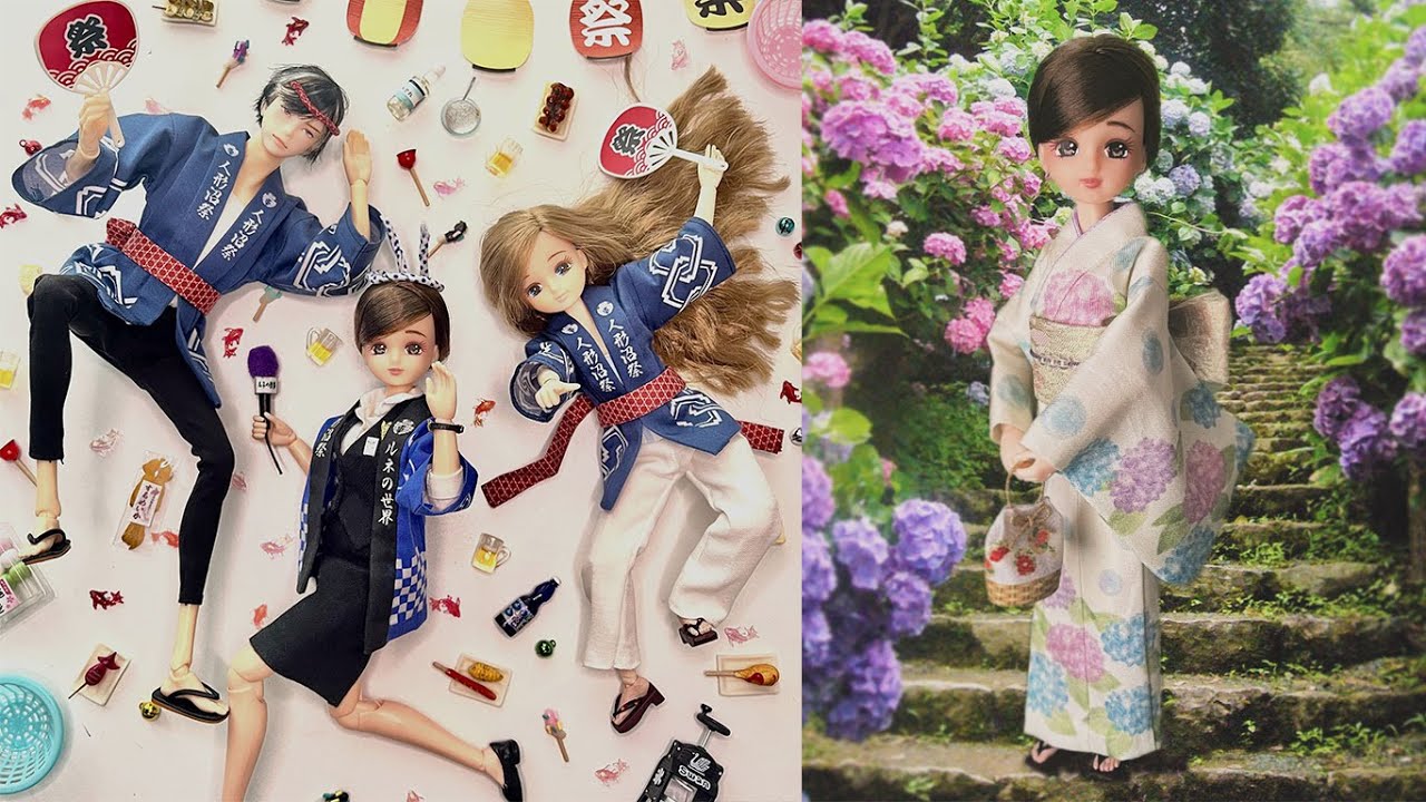 I made a small happi coat and yukata for the doll♪ #petworks