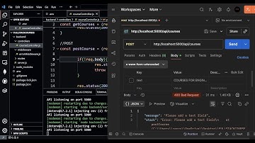 Express Middleware-foutverwerkingsfunctie: controllerfuncties en route-POST-methode - Fullstack