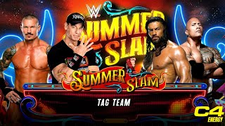 Wwe2k23 game play | Tag team match with John Cena, Randy Orton Vs Roman, the rock