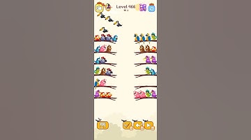 bird sort color game level 466 #gameartdesign #games #gamedesign #gameplay #gameart