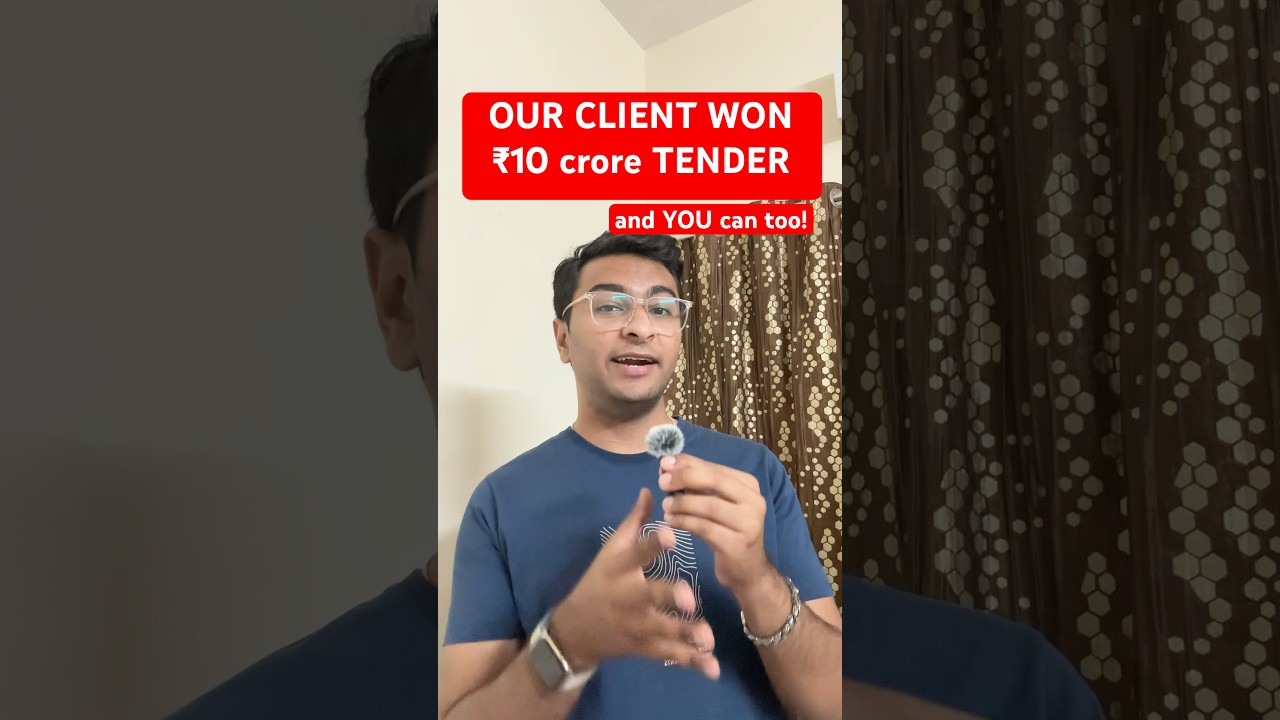 ₹10Cr ka Tender jeet liya! How to win tenders #eprocurement #tendertoday