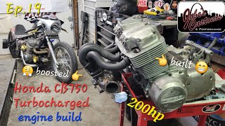 Ep.19 - Honda CB750 Turbocharged engine build - Finished!  Time to go fast!