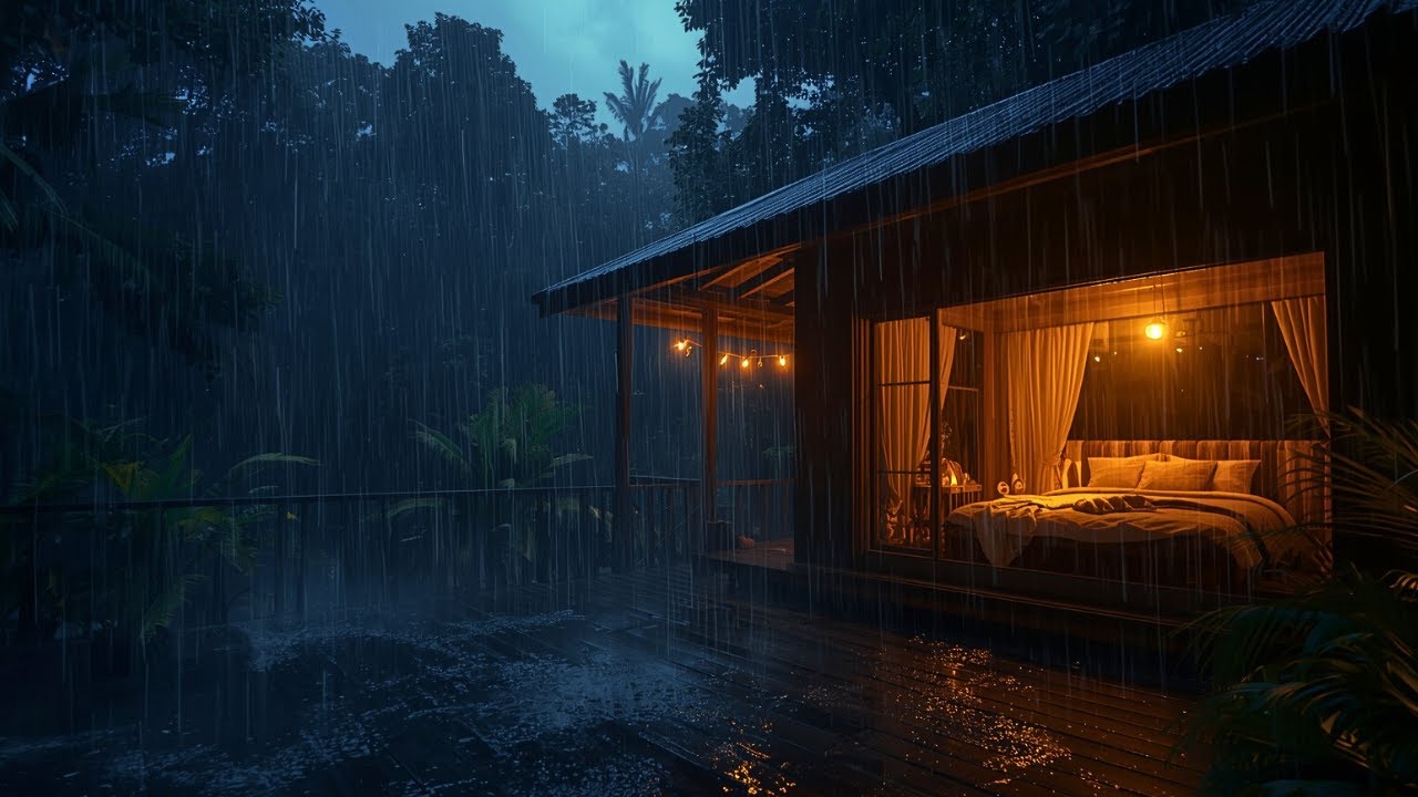 Cozy Cabin Rain Sounds for Deep Sleep, Insomnia, Anxiety, Overthinking, Burnout & Stress Relief