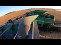 Combine Auger Stuck In Grain Cart