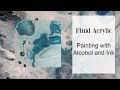 DIY Flow Acrylic paint using Alcohol and Inks