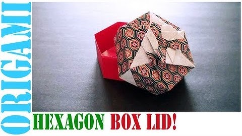 Easy Origami Hexagon Box lid Ver. 5  (Modular 3 unit) Tutorial!