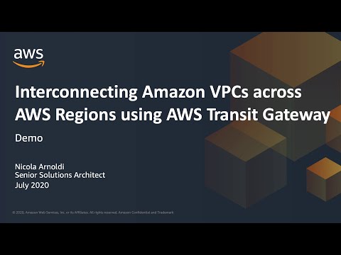Interconnecting Amazon VPCs across AWS Regions using AWS Transit Gateway - Demo