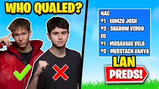 Who Qualified to FNCS Second Chance? | Predicting Who Makes LAN