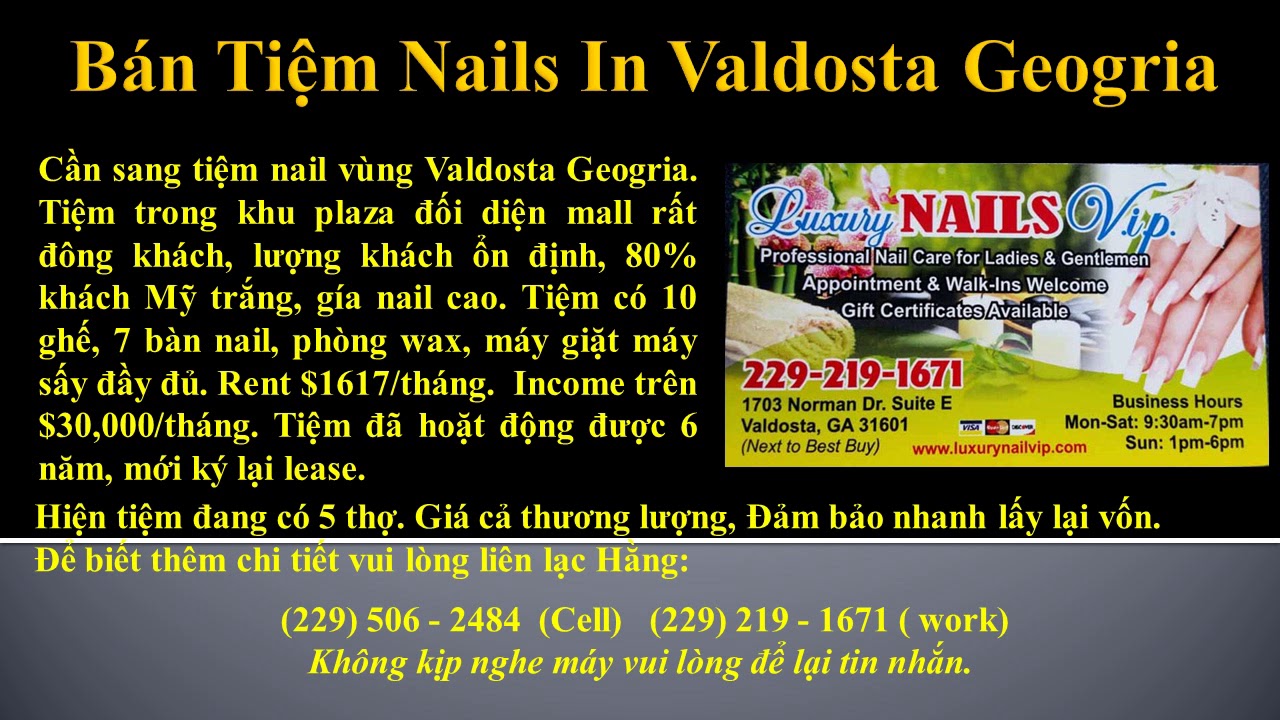 Bán Tiệm Nails In Valdosta Geogria YouTube