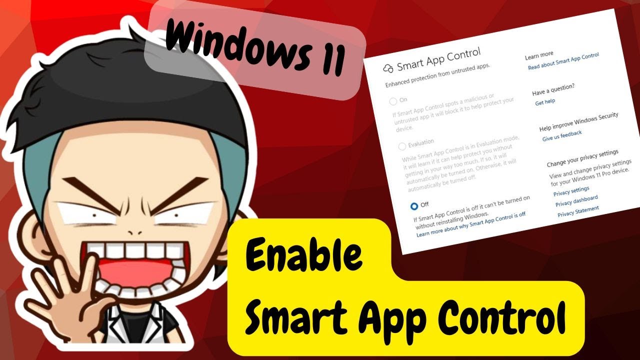 How to enable again Smart App Control in windows 11? - YouTube
