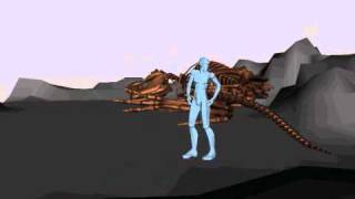 Playblast T-rex sceleton animation.wmv