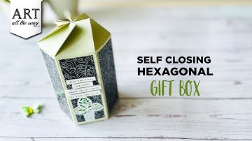 Self Closing Hexagonal Gift box | DIY Gift Box  | Easy diy gift box | Handmade Gift box @VENTUNOART