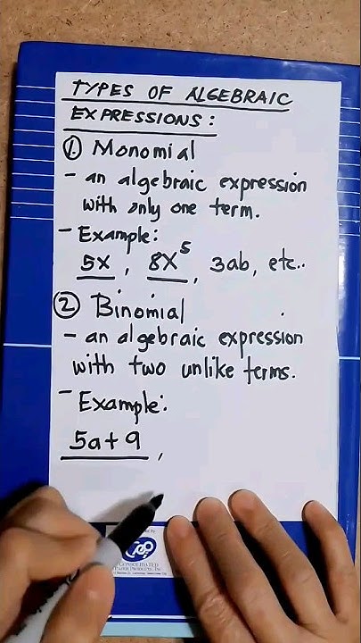 4 Types of Algebraic Expression! 👊 #maths #easymath #mathstricks # ...