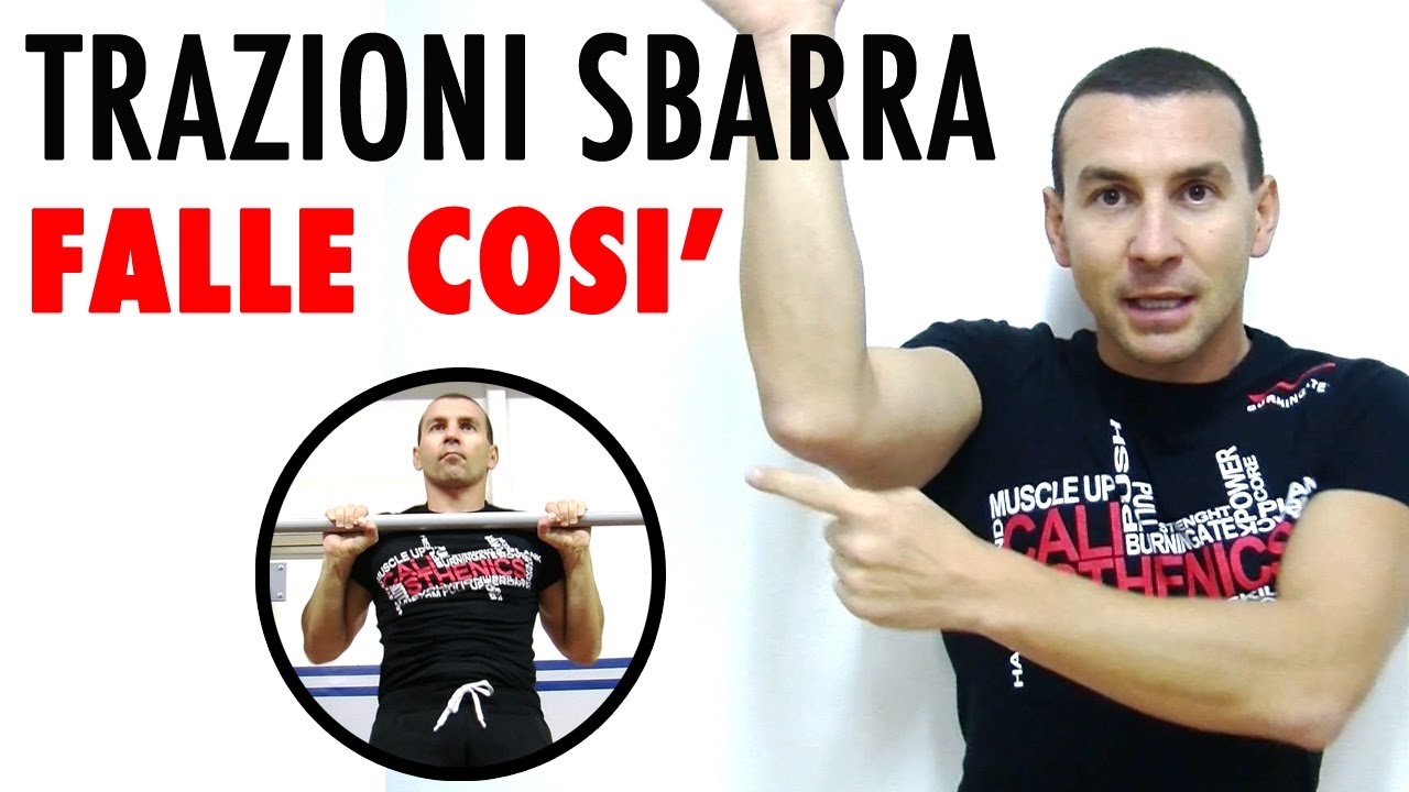 TRAZIONI SBARRA MANOVRA SALVASPALLE ‼️ YouTube TRAZIONI SBARRA MANOVRA SALVASPALLE ‼️ YouTube