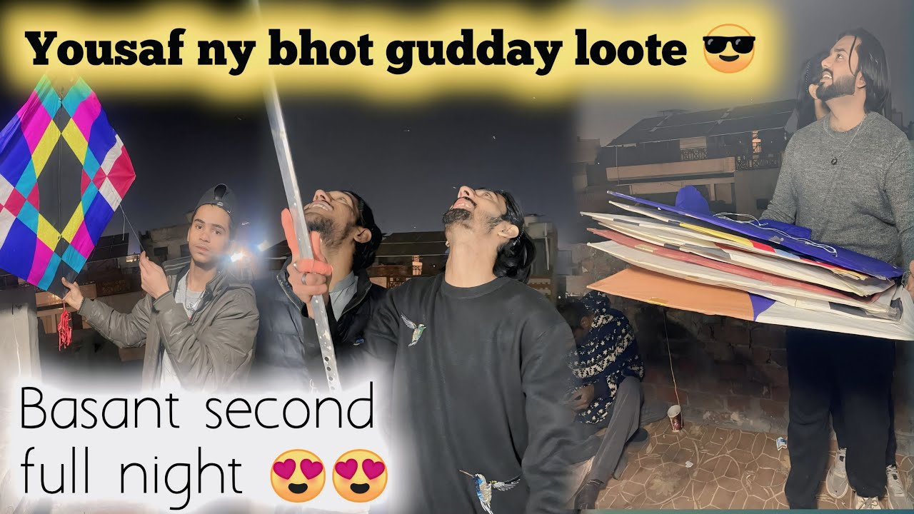 Yousaf ny 70 😱Guddy loot leya 😱all boys kite fly and dance with song nachan pajaban 😂😂Makhanchakkar 