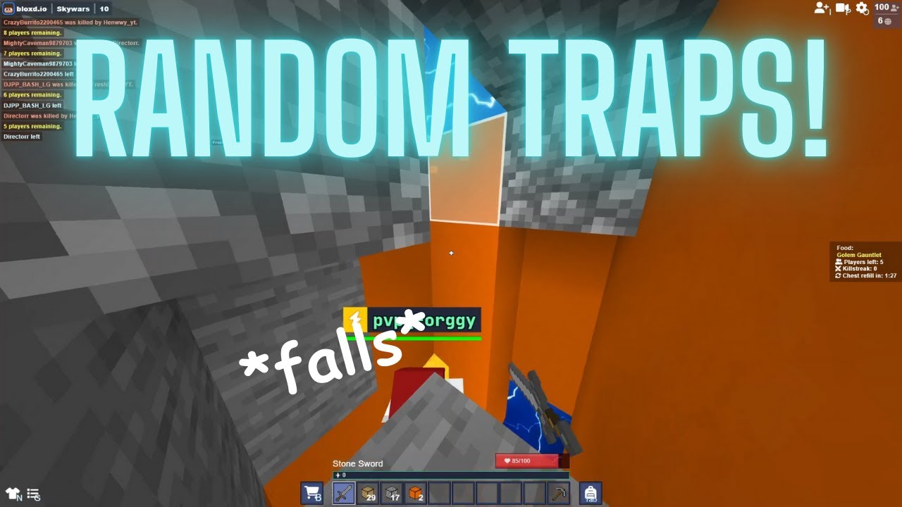 Skywars but I Make Random Traps - YouTube