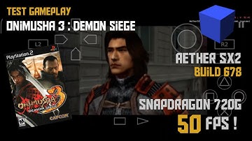 Onimusha 3 | Test Gameplay Ps2 | Aether Sx2 Alpha Build 678 | Redmi Note 9 Pro 🔥🔥🔥