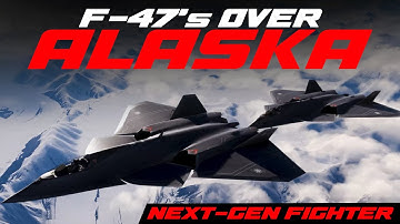 Operational USAF F-47 NGAD fighter jets on patrol near the Alaska/Russian border, November 2025 #usa