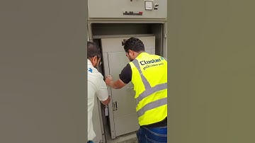 Medium voltage 13.8 kv VCB breaker charging in switchgear #airport #switchgear #music  #maintenance