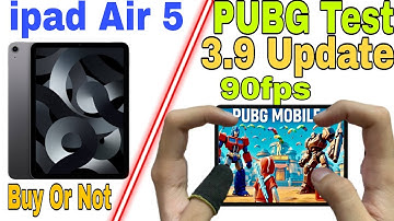 iPad Air 5th Gen PUBG Test HandCame | 90 fps GamePlay | PUBG New Update 3.9 | 2025
