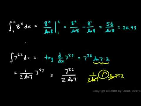 Calculus 6.4b - Integrals of Base b Exponents