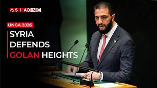 Al-Sharaa Says Golan Heights Remain Syrian in UNGA Speech | Asia One News