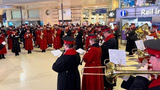 The Band Of The Household Cavalry London Poppy Day 2023 - Waterloo Station