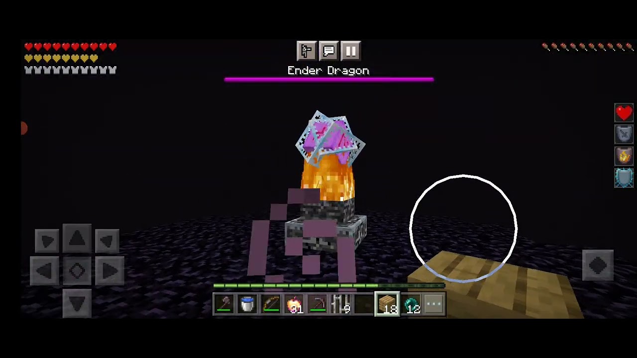 kill ender dragon Grand finale I win close to two I lose it's over 1v1