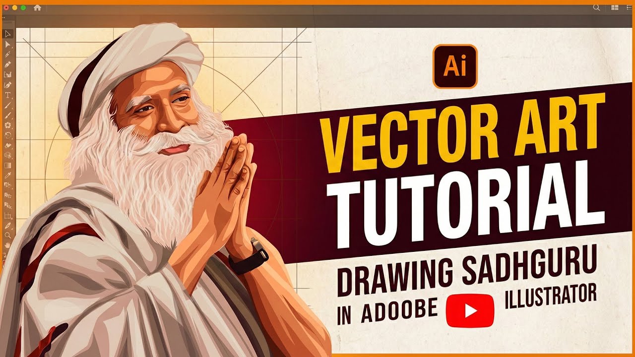 Step by Step Vector Portrait in Adobe Illustrator 2024 | Vector Art ...
