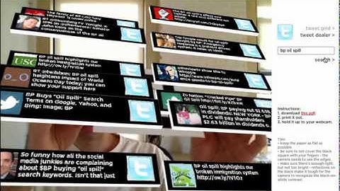 Augmented Reality + Twitter: SolarTweetAR