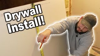 Hanging Drywall and Installing Some Electrical in my Basement Stairwell by The Fixer 35,432 views 5 months ago 39 minutes