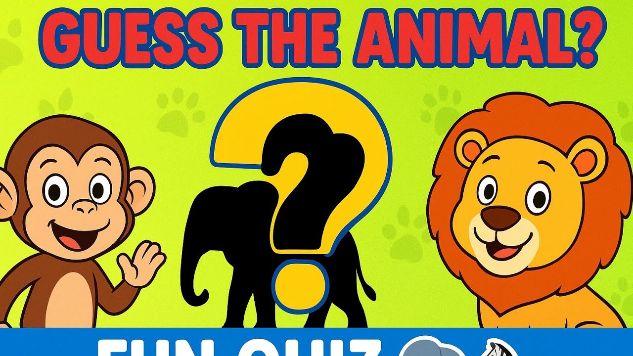 Guess Which Animal Is This? 🐵🦁 Fun Animal Quiz Game for Kids | Learn ...