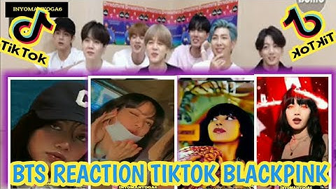 BTS REACTION TIKTOK BLACKPINK LISA PART 1 FANMADE ✨