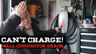 Can't Charge! | Tesla Wall Connector 🔴 Error Light | How I fixed It |