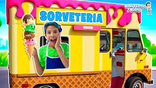 Henrique explora a sorveteria da mamãe | Ice Cream Truck - Universo Kids